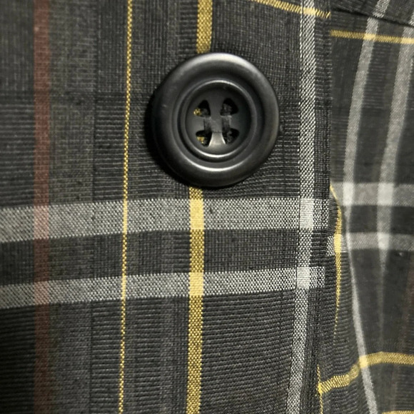 RAMPAGE‎ Double Breasted Gray Plaid Jacket Women's Small Punk Grunge Preppy - Picture 8 of 16